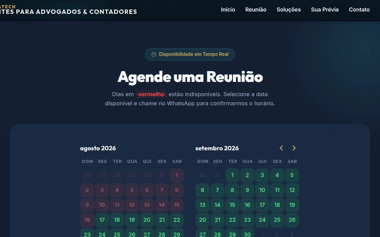 CTA e conversão — Contadores